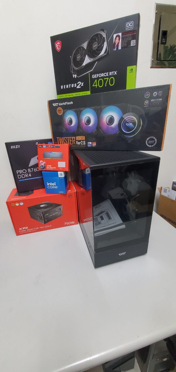 【客製化主機】darkFlash MOTI 鏡之島 (黑) | 24052302